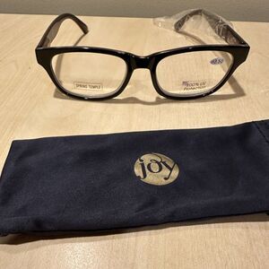 Joy Mangano Eyeglasses Reading Glasses, +3.50, Brown and Rose Gold Frame